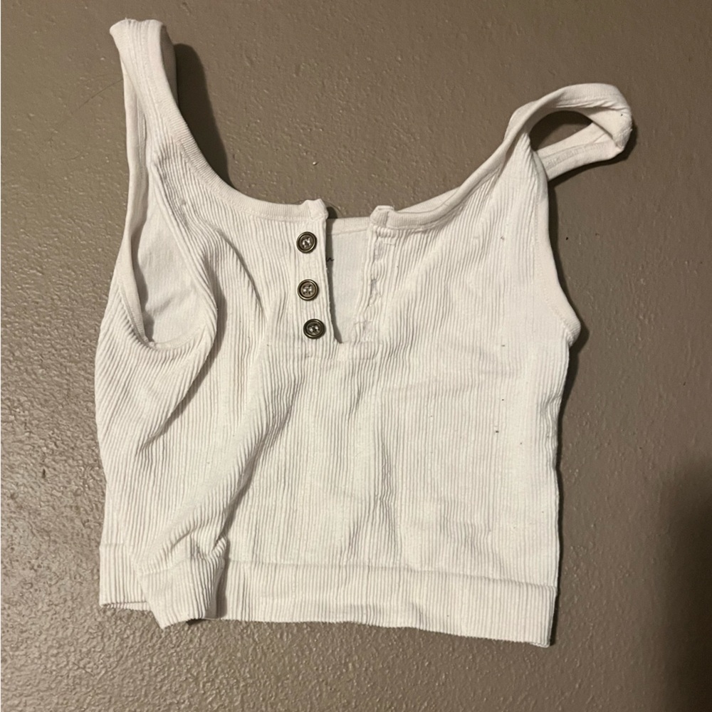 White button tank
